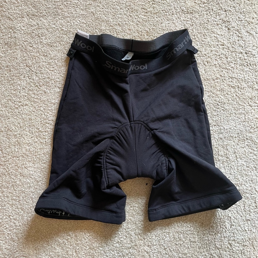 Smartwool men’s cycling short/chamois, black size medium